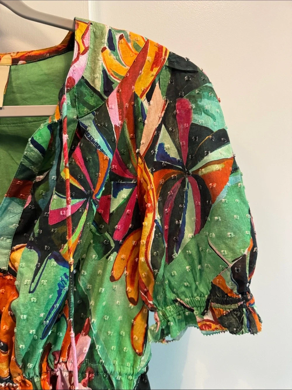 FARM Rio Green Multi Tropical Mini Dress - Picture 3 of 5